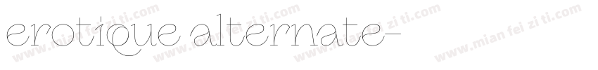 erotique alternate字体转换